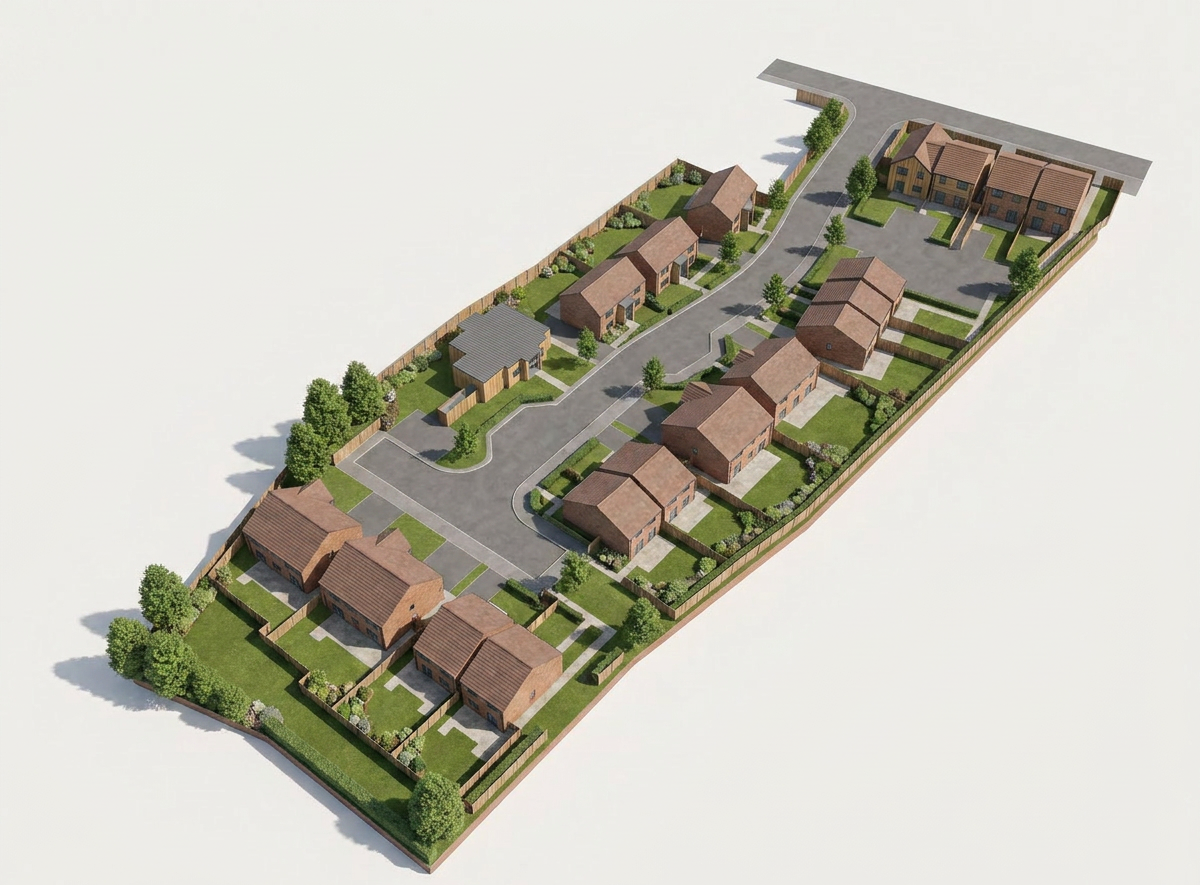 Massing into realistic render